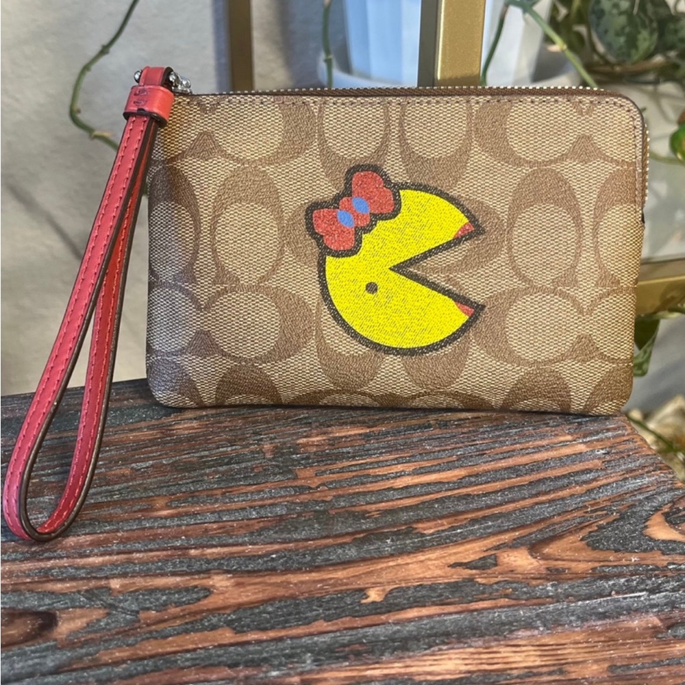 Coach x Pac-Man Wristlet